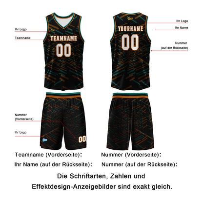 Benutzerdefinierter Schwarz  Lila Basketball Jersey Uniform Anzug gedruckt Ihr Logo Name Nummer
