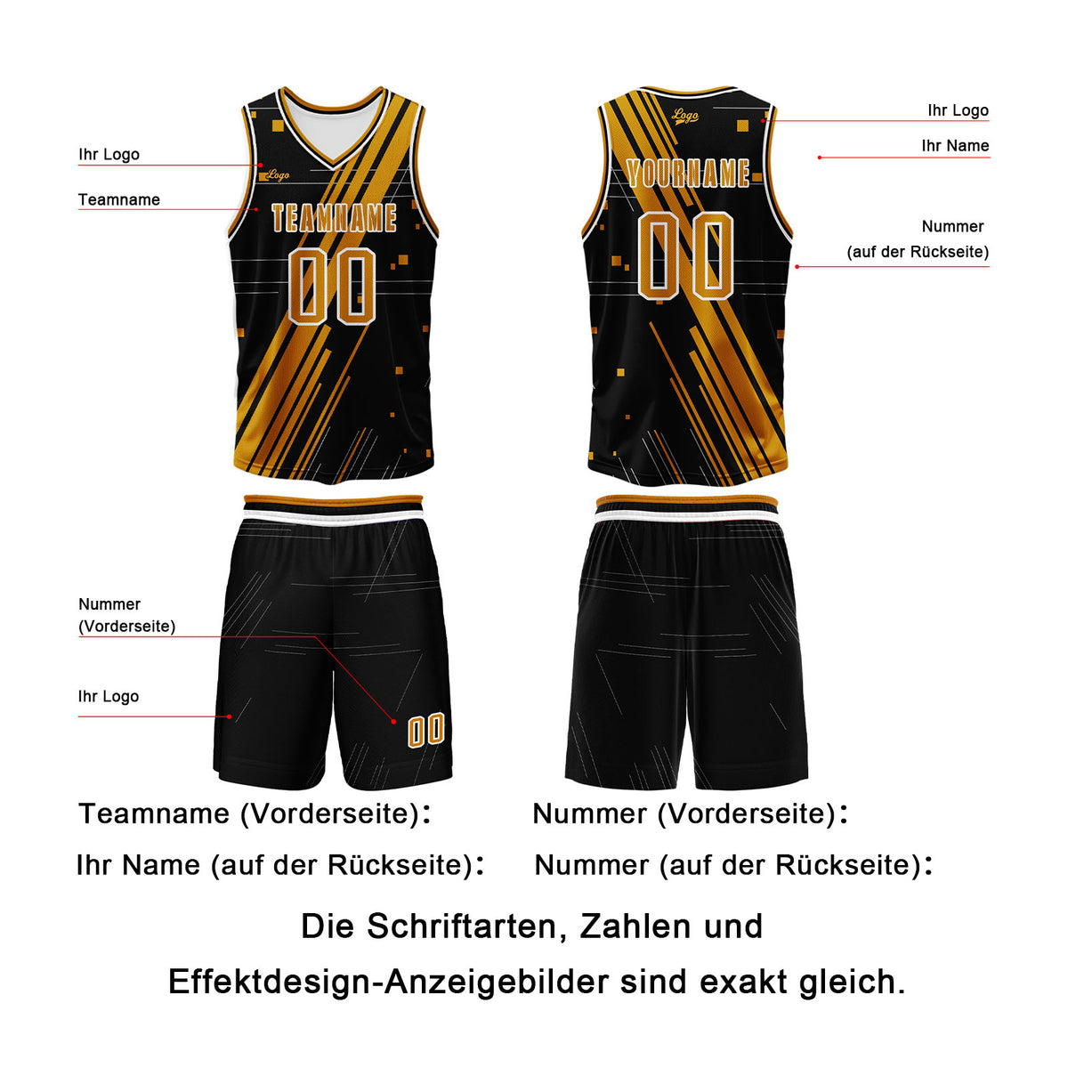 Benutzerdefinierter Orange Basketball Jersey Uniform Anzug gedruckt Ihr Logo Name Nummer