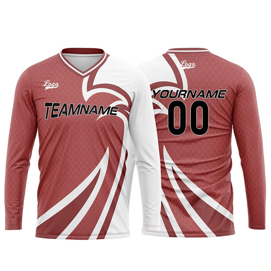 Kundenspezifisches Fleischpulver Basketball Fußball Schießen langes T-Shirt für Erwachsene und Kinder