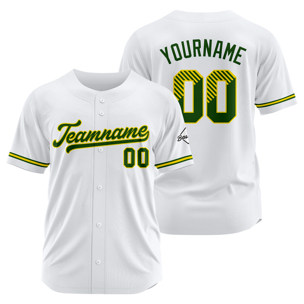 Benutzerdefinierte Authentisch Baseball-Trikot Weiss Netz