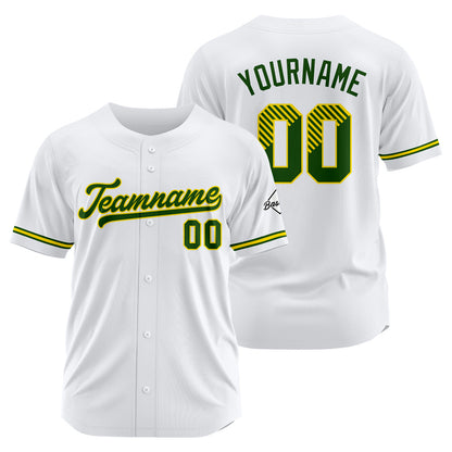 Benutzerdefinierte Authentisch Baseball-Trikot Weiss Netz
