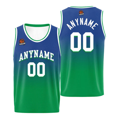Benutzerdefinierte Basketball Jersey personalisiert genäht Name&Number&Logo Royal&Marine