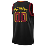 Benutzerdefinierte Authentisch  Basketball Trikot Weiß-Purpur-Gelb