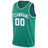Benutzerdefinierte Authentisch Basketball Trikot Schwarz-Weiß