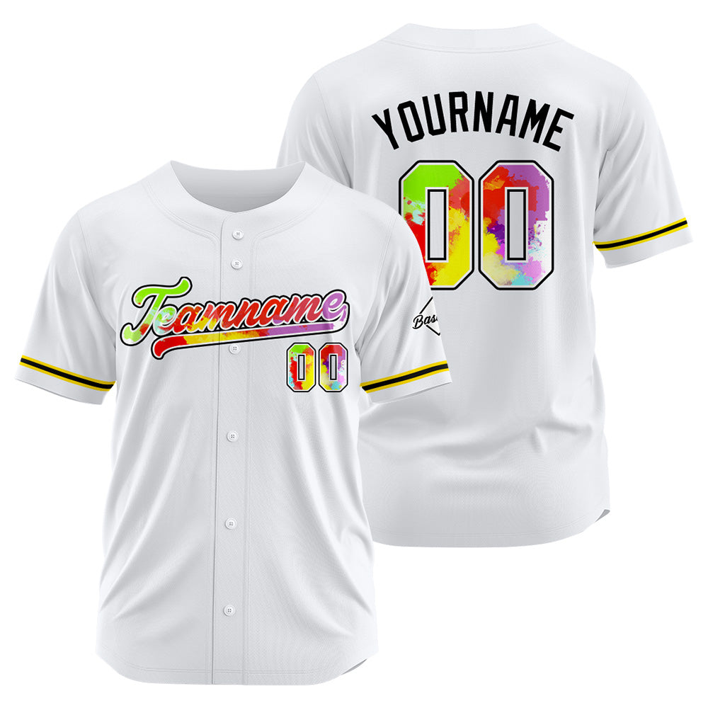 Benutzerdefinierte Authentisch Baseball Weiß