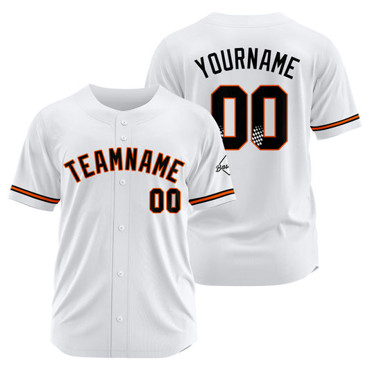 Benutzerdefinierte Authentisch Baseball-Trikot Weiss Netz