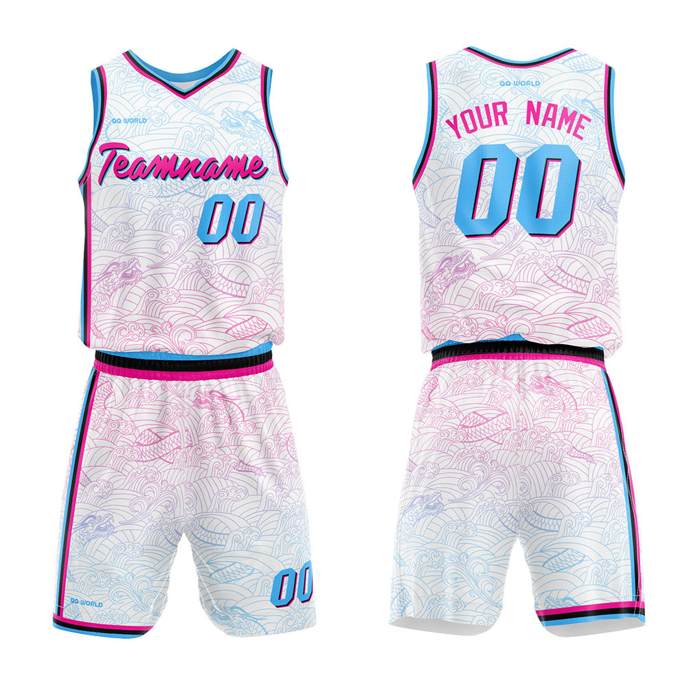 Benutzerdefiniert Personalisierte Textur Basketball-Anzug