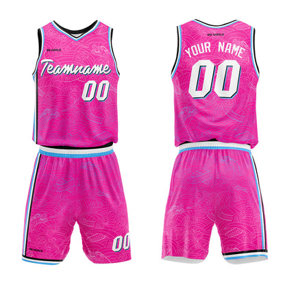 Benutzerdefiniert Personalisierte Textur Basketball-Anzug