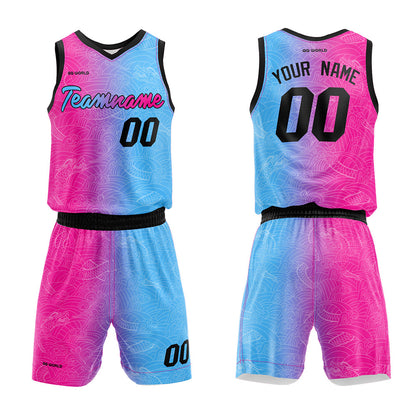 Benutzerdefiniert Personalisierte Textur Basketball-Anzug