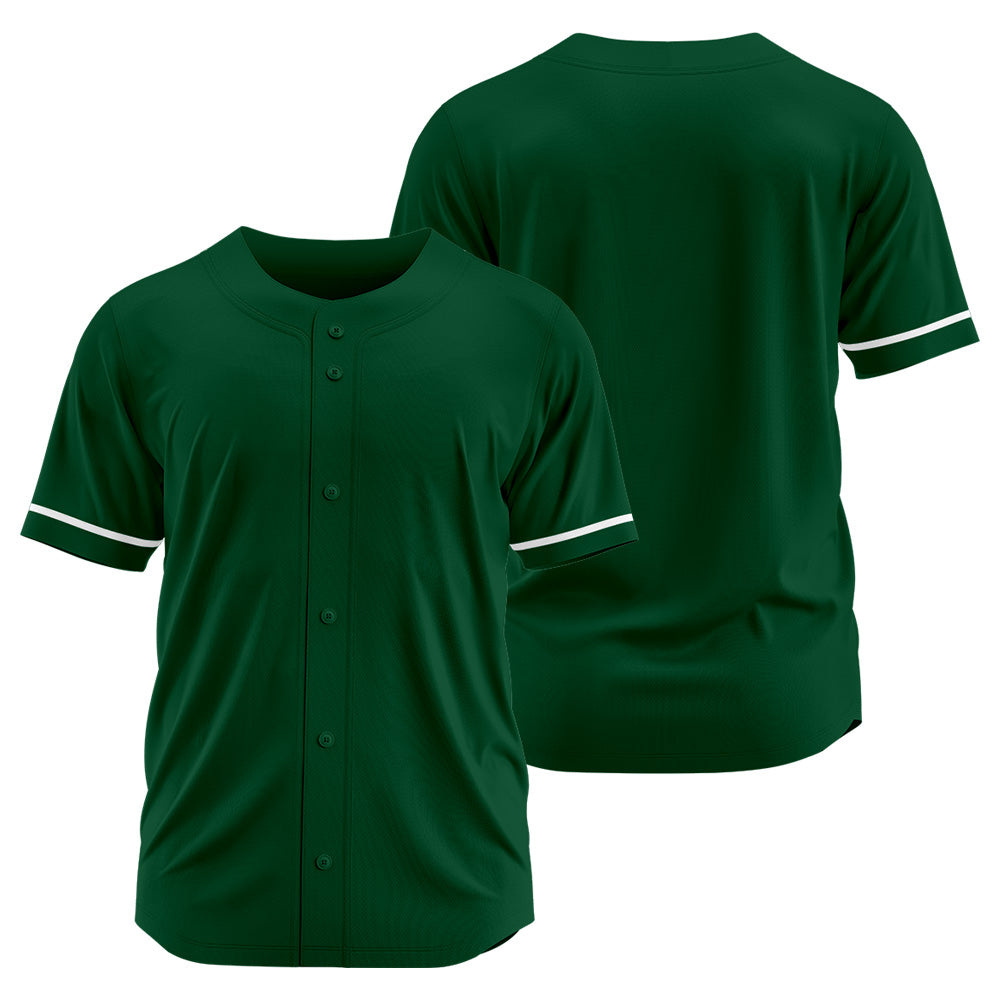 Benutzerdefinierte Authentisch Baseball-Trikot Dunkelgrün Netz