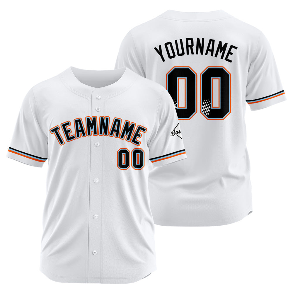 Benutzerdefinierte Authentisch Baseball-Trikot Weiss Netz