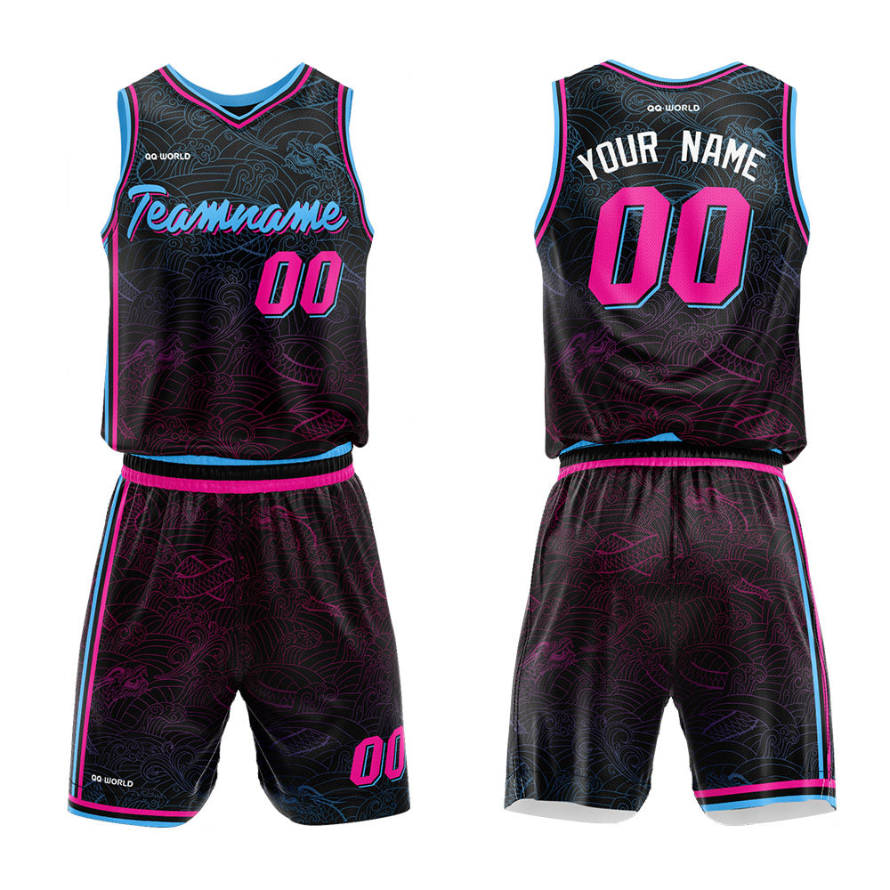 Benutzerdefiniert Personalisierte Textur Basketball-Anzug