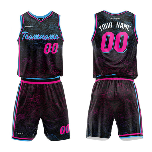 Benutzerdefiniert Personalisierte Textur Basketball-Anzug