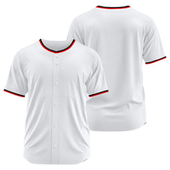 Benutzerdefinierte Authentisch Baseball-Trikot Weiss Netz