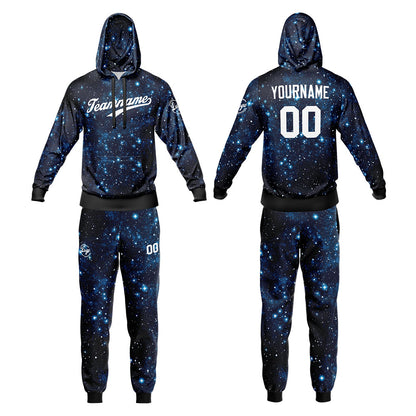 Benutzerdefiniert Sternenklarer Himmel Sport Jersey Satz Zwanglos Sport Trainingsanzug