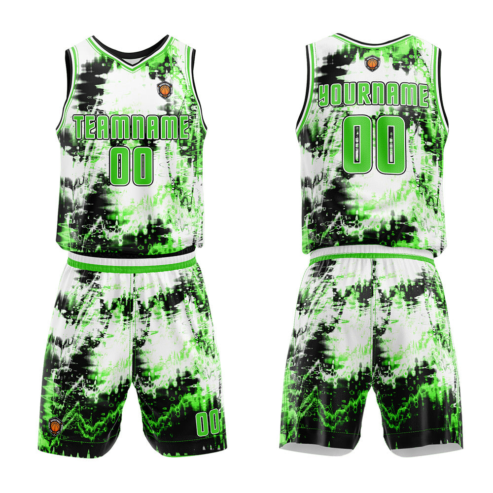 Benutzerdefinierter Basketball Jersey Uniform Anzug für Männer Frauen Mädchen Jungen gedruckt Ihr Logo Name Nummer