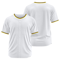 Benutzerdefinierte Authentisch Baseball-Trikot Weiss Netz