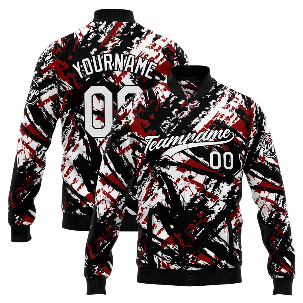 Personalisiert Benutzerdefiniert Jacke Anpassen Ihr Teamname, Logo und Nummer