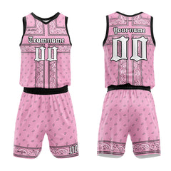 Benutzerdefinierter Kopftuch Basketballanzug für Erwachsene und Kinder Personalisiertes Trikot