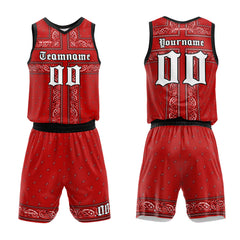 Benutzerdefinierter Kopftuch Basketballanzug für Erwachsene und Kinder Personalisiertes Trikot