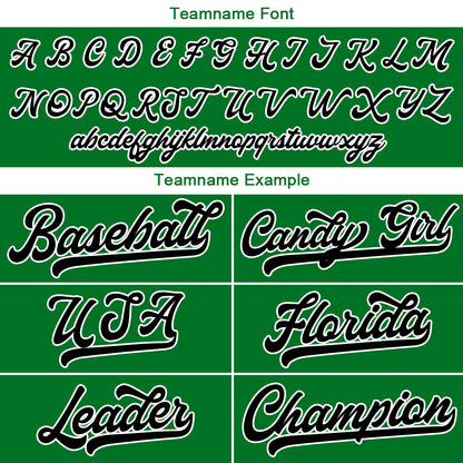 Benutzerdefinierte Authentisch Baseball-Trikot Grün Netz