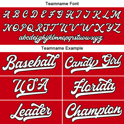 Benutzerdefinierte Authentisch Baseball-Trikot Rot Netz