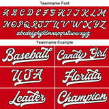 Benutzerdefinierte Authentisch Baseball-Trikot Rot Netz
