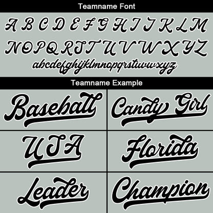 Benutzerdefinierte Authentisch Baseball-Trikot Grau Netz