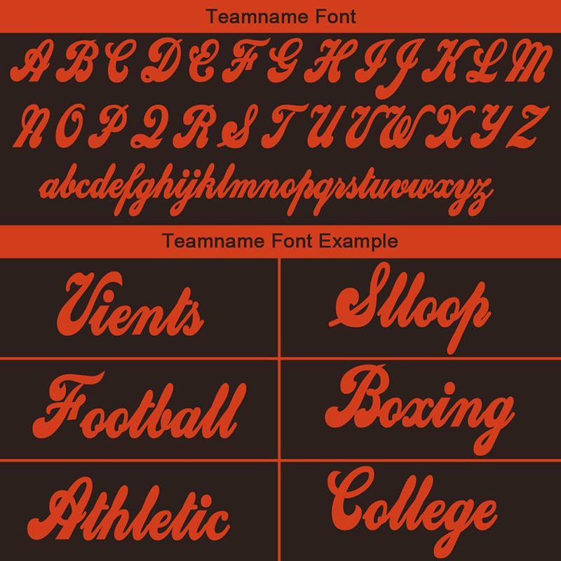 Team Benutzerdefinierte Authentisch Drift Mode Fußball Jersey Braun-Orange Gittergewebe
