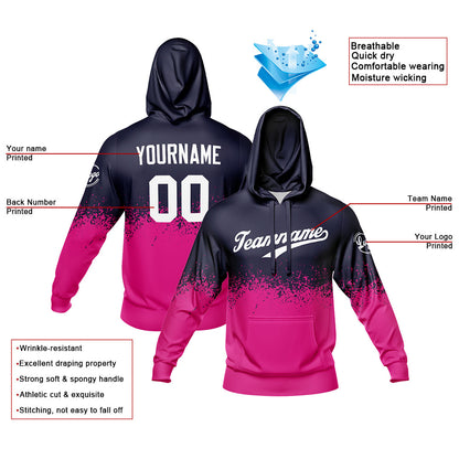 Benutzerdefiniert Sport Jersey Satz Heiß Marine-Heiß Rosa