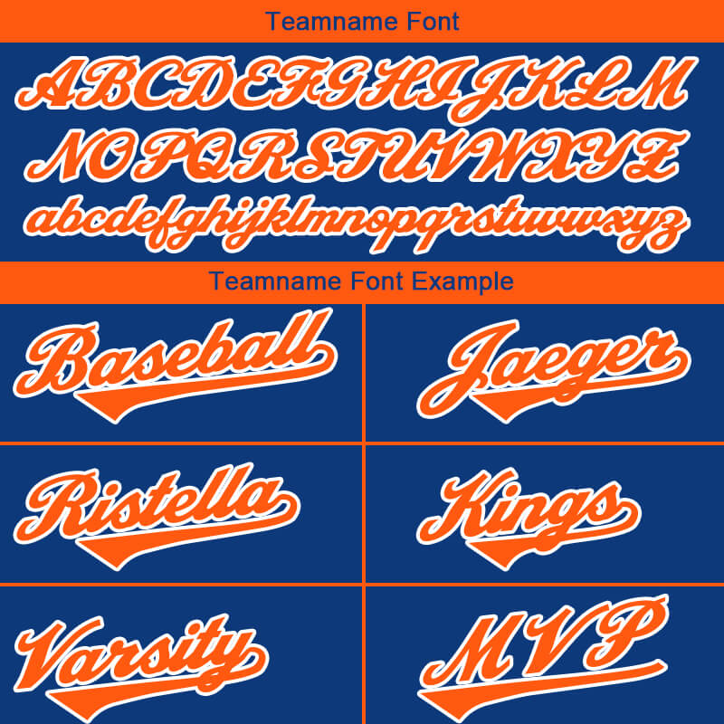Benutzerdefinierte Authentisch Baseball-Trikot Rayal-Orange-White Netz