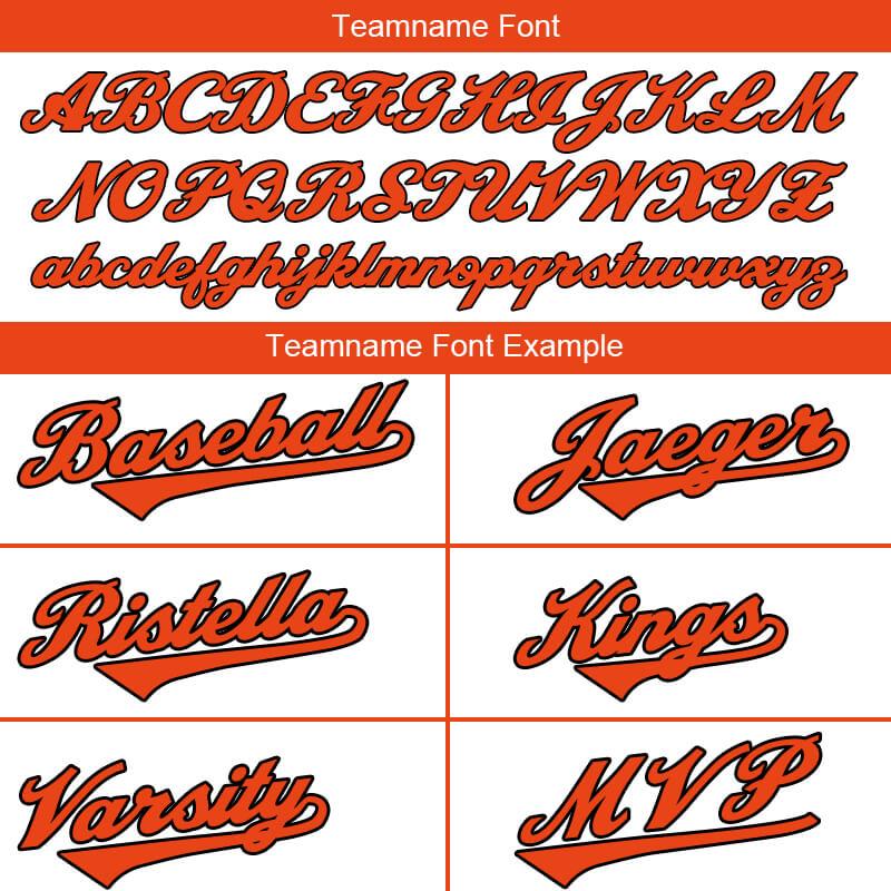 Benutzerdefinierte Authentisch Baseball-Trikot Weiß-Orange-Schwarz Netz