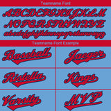 Benutzerdefinierte Authentisch Baseball-Trikot Weiß-Rot-Marine Netz