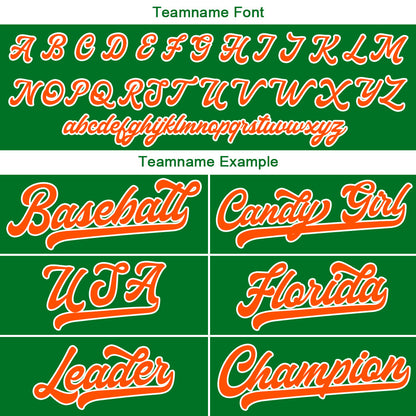 Benutzerdefinierte Authentisch Baseball-Trikot Grün Netz