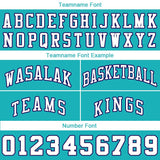 Benutzerdefiniert Weiß-Schwarz Authentisch Rückblick Basketball Kurze Hose