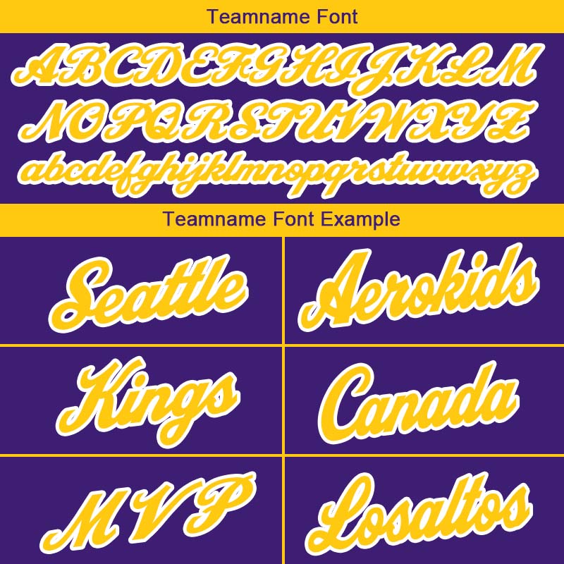 Benutzerdefinierte Authentisch  Basketball Trikot Violett- Gelb- Weiß