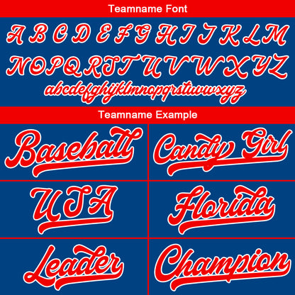 Benutzerdefinierte Authentisch Baseball-Trikot  königlich Netz