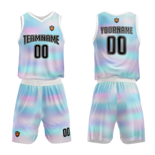 Benutzerdefinierter Basketball Jersey Uniform Anzug für Männer Frauen Mädchen Jungen gedruckt Ihr Logo Name Nummer