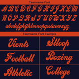 Team Benutzerdefinierte Authentisch Drift Mode Fußball Jersey Marine-Orange Gittergewebe