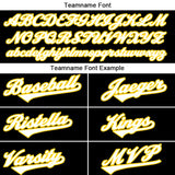 Benutzerdefinierte Authentisch Baseball-Trikot Schwarz-rRot-Weiß-Gelb Netz