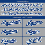 Benutzerdefinierte Authentisch Baseball-Trikot Grau-Königsrot Netz