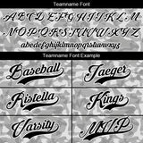 Benutzerdefiniert Vollständiger Druck Design Grau Tarnung Authentisch Baseball Jersey