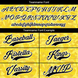Benutzerdefiniert Vollständiger Druck Design Gelb Tarnung Authentisch Baseball Jersey