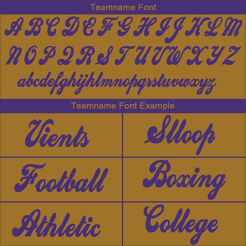 Team Benutzerdefinierte Authentisch Drift Mode Fußball Jersey Gold-Violett Gittergewebe