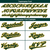 Benutzerdefinierte Authentisch Baseball-Trikot Kelly grün-Weiß-Gelb Netz