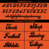 Benutzerdefinierte Authentisch Drift Mode Fußball Jersey Orange-Schwarz Gittergewebe