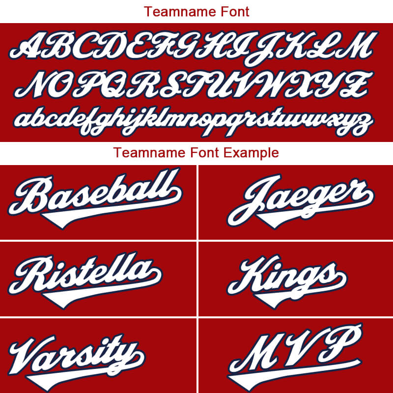 Benutzerdefinierte Authentisch Baseball-Trikot Rot-Weiß-Marine Netz