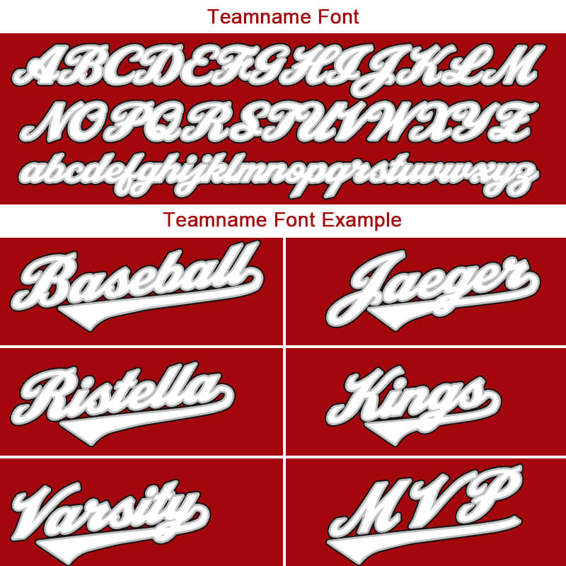 Benutzerdefinierte Authentisch Baseball-Trikot Rot-Weiß-Schwarz Netz
