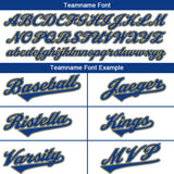 Benutzerdefinierte Authentisch Baseball-Trikot Power blau-Marine-Weiß Netz