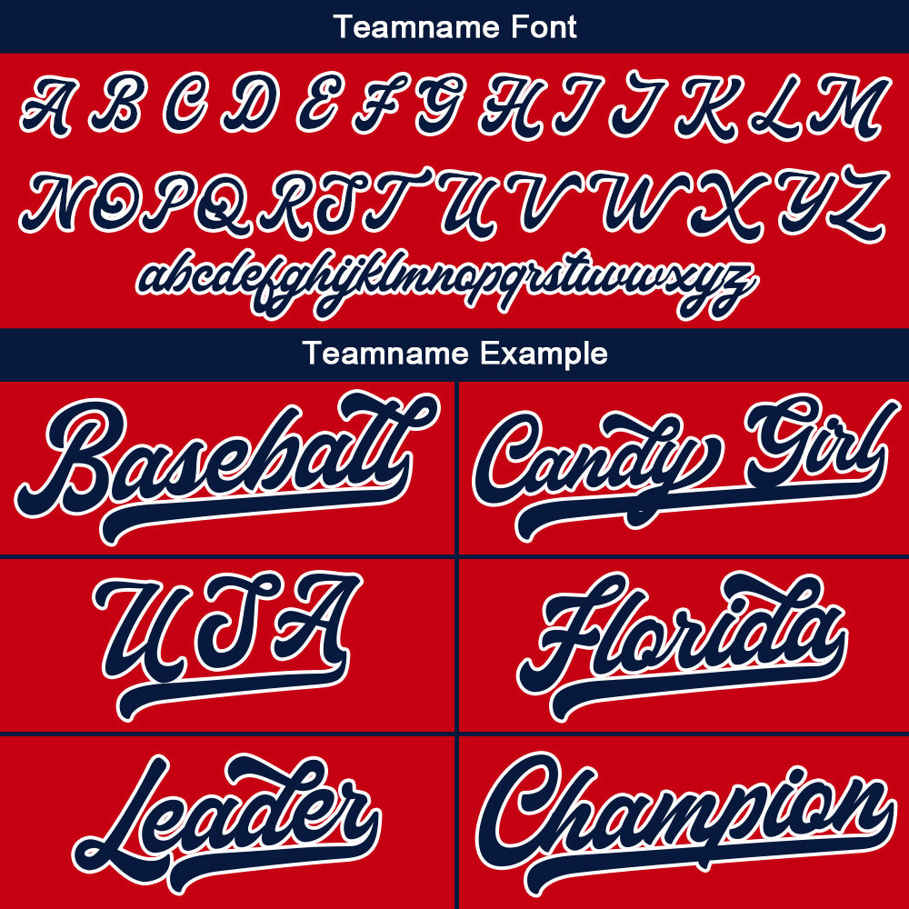 Benutzerdefinierte Authentisch Baseball-Trikot Rot Netz